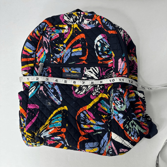 VERA BRADLEY ICONIC BACKPACK BUTTERFLY FLUTTER SIGNATURE COTTON Retired - Picture 6 of 6